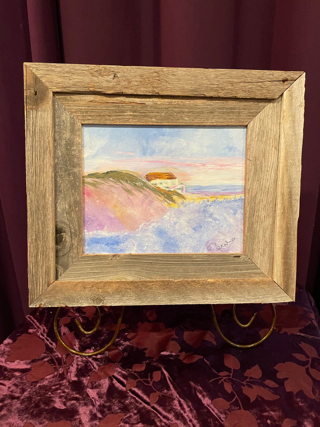 Majestic Ocean View/The Hilltop Bluff Framed C117